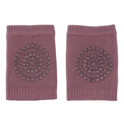 Genunchiere antiderapante bumbac Go Baby Go - Misty Plum