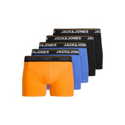 JACK & JONES Boxeri 'Jactheodore' albastru / portocaliu / negru / alb