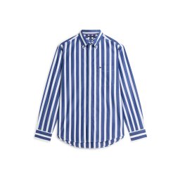 TOMMY HILFIGER Cămașă bleumarin / alb