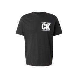 Calvin Klein Tricou negru / alb