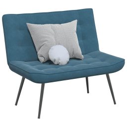 Banca albastra 110x74x84 cm catifea GartenMobel Dekor
