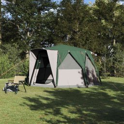 Tent Cabina cu acoperis cu depozitare Verde 425 x 396 x 222 cm GartenMobel Dekor