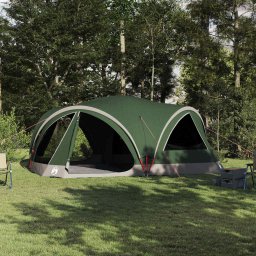 Cort de Familie cu acoperis Verde si gri 460 x 430 x 214 cm GartenMobel Dekor