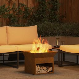 Cuptor de foc Ruginit 50 x 50 x 40 cm GartenMobel Dekor