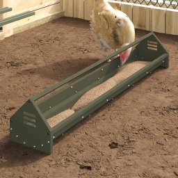 JGHEAB pentru hranit pui Verde masliniu 108 x 20,5 x 20 cm GartenMobel Dekor