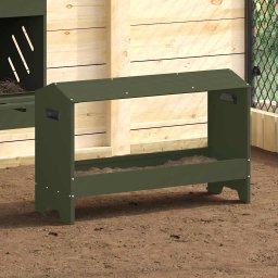 JGHEAB pentru hranit pui Verde masliniu 81 x 32 x 53,5 cm GartenMobel Dekor