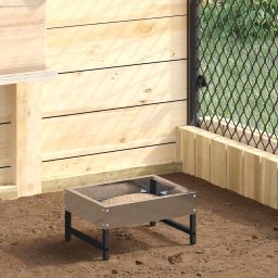 Hranitor pentru pasari Argintiu 80 x 28 x 13.5 cm GartenMobel Dekor
