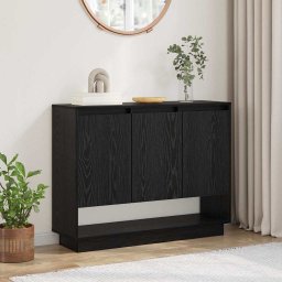 Bufet Stejar negru 97 x 29 x 75 cm Lemn compozit GartenMobel Dekor