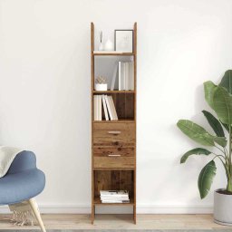 Dulap pentru carti Lemn vechi 40 x 35 x 180 cm Lemn compozit GartenMobel Dekor
