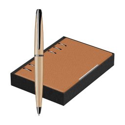 Set Pix Cross ATX gold + Agenda B6 in caseta de cadou