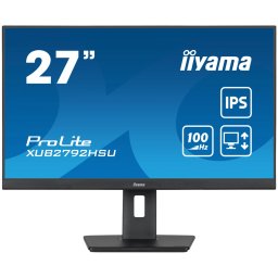 IIYAMA Monitor LED XUB2792HSU-B6 27 IPS Slim-line 1920 x 1080 @100Hz 250 cd/m² 1300:1 0.4ms HDMI DP 4x USB 3.2 HDCP height, swivel, tilt, pivot (rotation both sides) 3y