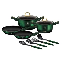 BERLINGER HAUS BH/7039 Emerald Collection Set vase 10 cu părţi verde