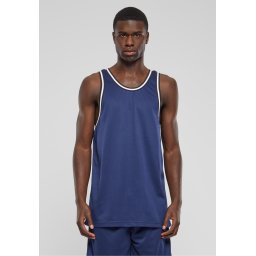 Urban Classics Tricou albastru închis / alb