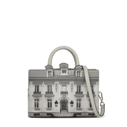 Karl Lagerfeld Poșete 'Maison de Karl' gri / negru / alb lână