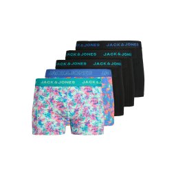 JACK & JONES Boxeri 'JACExotic' albastru deschis / portocaliu / roz / negru