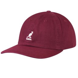 Sapca Kangol Washed Cotton Adjustable Baseball Rosu Bordo
