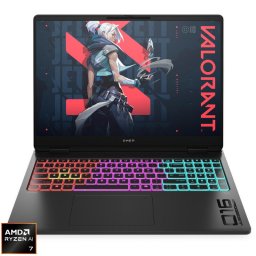 Laptop HP Gaming 16'' OMEN MAX 16-ak0008nn, WQXGA IPS 60-240Hz, Procesor AMD Ryzen™ Al 7 350 (16M Cache, up to 5.0 GHz), 32GB DDR5, 1TB SSD, GeForce RTX 5070 Ti 12GB, Free DOS, Negru