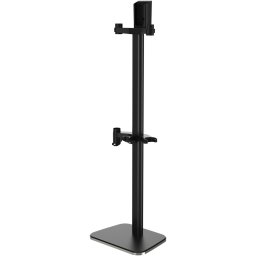 Suport de podea pentru andocare si incarcare Rowenta ZR905004 cu orificii pentru accesorii, compatibil gama de aspiratoare X-Force Flex 9.60, 13.60, 12.60 Neo, X-Pert 7.60, seriile RH9Axx, RH9Lxx, RH20xx, RH6Axx, negru