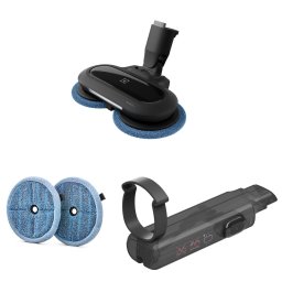 Kit mopping pentru aspiratoare verticale ELECTROLUX seria 800 ZE157: perie PowerPro Mop cu lumina LED, recipient cu functie spray pentru lichid spalare, 2 lavete rotative