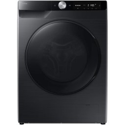 Masina de spalat rufe slim cu uscator Samsung WD90DG6G94BBU4, Spalare 9 kg, Uscare 5 kg, 1400 rpm, Clasa A, AI Control, AI Wash, Auto Dispense, AI Ecobubble, Super Speed 39, Space Max, Smart Things WiFi, Digital Inverter Motor, Negru