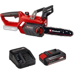 Drujba (fierastrau electric) cu lant pe acumulator Einhell PXC GE-LC 18 Li Solo, 18 V, lama Oregon 25 cm + Starter Kit PXC: acumulator 18V, 2.5Ah, max 720W, incarcator