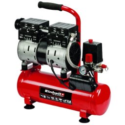 Compresor fara ulei Einhell TE-AC 6 Silent, 550 W, 8 bar presiune lucru, 6 l capacitate rezervor, 50 l/min debit aer refulat, 110 l/min debit aer aspirat
