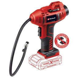 Compresor portabil pe acumulator Einhell PXC CE-CC 18 Li-Solo, presiune max. 11 bar, manometru digital,furtun 0.6 m,oprire automata,fara acumulator si incarcator in setul de livrare