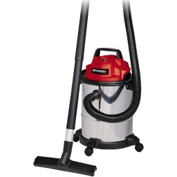 Aspirator umed/uscat Einhell TC-VC 1815 S, 1.250 W, recipient din otel inoxidabil de 15 litri, sistem de furtun de 36 mm, suport pentru accesorii, duza de aspirare cu insertie combi