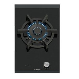 Plita pe gaz incorporabila Bosch PRA3A6I10, 1 zona de gatit, 30 cm, mecanic, Negru