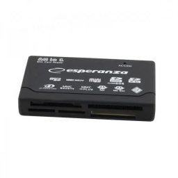 Cititor de Carduri Esperanza EA119, All in One, USB2.0, Negru