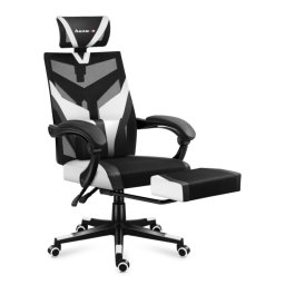 Scaun Gaming Huzaro Combat 5.0 (Alb/Negru)