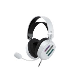 Casti Gaming Havit H2038U, Microfon omnidirectional, RGB, Alb-Negru