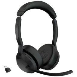 Casti PC wireless cu microfon Jabra Evolve2 55, USB-C, Negru