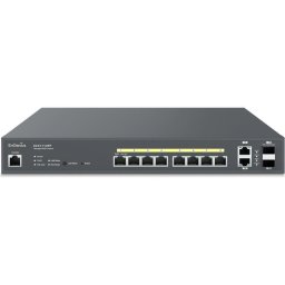 Switch EnGenius ECS1112FP, 4 porturi uplink, 8 porturi Gigabit Ethernet, 130 W, Management L2+