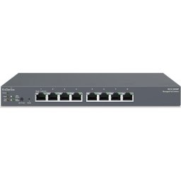 Switch EnGenius ECS1008P, 8 porturi Gigabit Ethernet PoE, 55 W, Management L2+, Viteza de transfer 10/100/1000 Mbps
