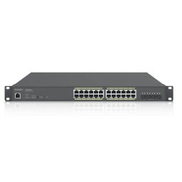 Switch EnGenius ECS1528P, 4x 10Gbps SFP+, 24 porturi PoE+, 240W, Management Cloud