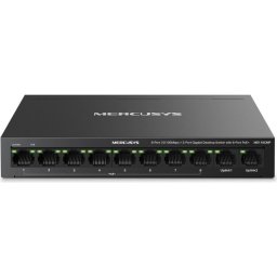 Switch MERCUSYS MS110CMP, 10 porturi RJ45, 8 porturi PoE+, 115 W, Plug-and-Play