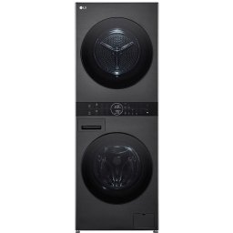 Masina de spalat rufe frontala cu uscator LG WashTower WT1210BBF, Steam, 12/10 kg, 1400 rpm, Clasa A/C, Wi-Fi, Negru