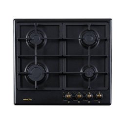 Plita incorporabila NobeLTek NHBG-9744RANT, gaz, design rustic, Antracit