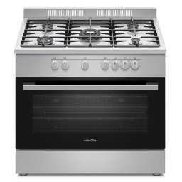 Aragaz semi-profesional Nobeltek NLT SP6904IX/FE1, plita gaz cu 5 arzatoare, 90 cm, inox