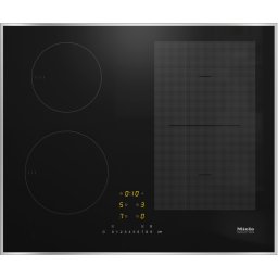 Plita inductie Miele KM 7466 FR 125 Edition, incorporabila, 4 zone de gatit, PowerFlex, ComfortSelect, TwinBooster, Negru