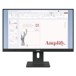 Monitor IPS LED Lenovo ThinkVision 23.8" E24-40, Full HD 1920 x 1080, VGA, HDMI, DisplayPort, Boxe, Pivot, 100 Hz, 4 ms Negru