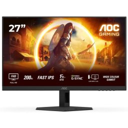 Monitor Gaming Fast IPS LED AOC 27" 27G4HRE, HDMI, DisplatPort, Boxe, 200 Hz, 0.5 ms Negru