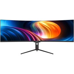 Monitor Gaming VA LED Dahua 49" LM49-EW410CA, DQHD (5120 × 1440), HDMI, DisplayPort, Boxe, Ecran curbat, 120 Hz, 1 ms, Negru
