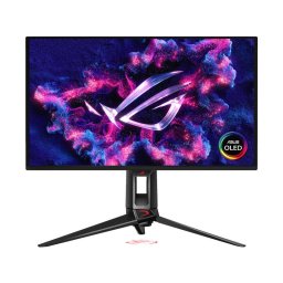 Monitor LED Gaming, ASUS ROG Swift PG27UCDM, 27 inch, UHD (3840 x 2160), QD-OLED, HDMI, DisplayPort, Pivot, 240 Hz, 0.03 ms, Negru