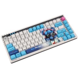 Tastatura A75 Nyx Mirage SAVAGE RGB LED USB Alb-Albastru