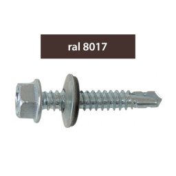 Suruburi Perforatoare Ral 8017-Maroniu 4.8 X 20 Mm, 250 Bucati