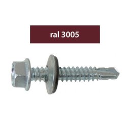 Suruburi Perforatoare Ral 3005-Visiniu 4.8 X 35 Mm, 250 Bucati