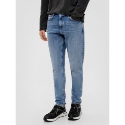 Blugi barbati Shawn, cu talie medie, Regular fit, Tapered Leg, Albastru deschis (SELECTATI MARIMEA: 32, SELECTATI LUNGIMEA: 32)