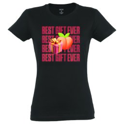 Best Gift Ever - tricou damă - bumbac - negru - L